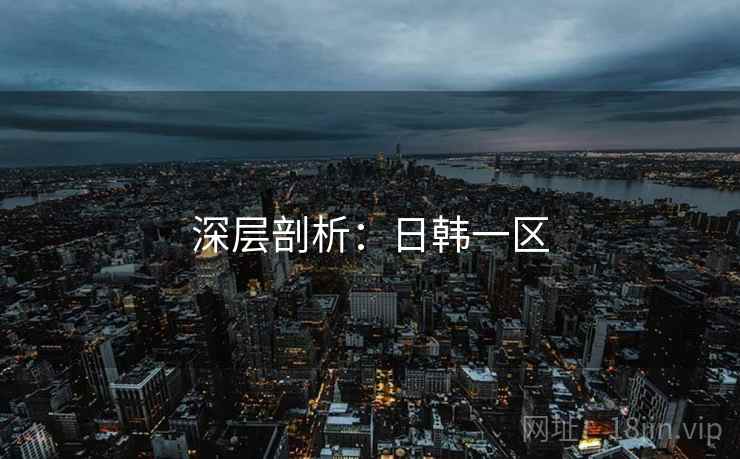 深层剖析：日韩一区